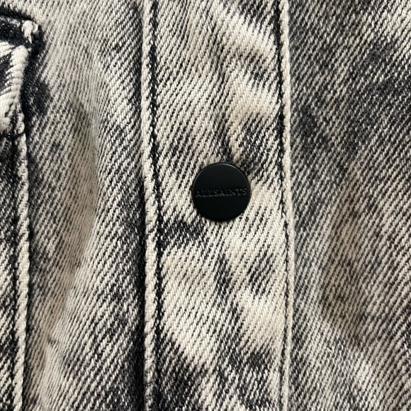 All Saints Jackie Denim Mini Dress Size 8 - Picture 10 of 12